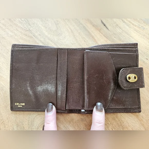 Rare CELINE Calf Hair Vintage Wallet - Picture 7 of 10